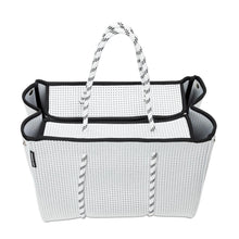 Load image into Gallery viewer, LARGE NEOPRENE TOTE WITH CONVERTIBLE ZIPPER
