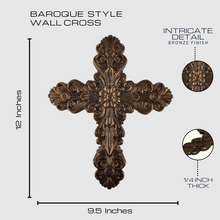 Load image into Gallery viewer, BAROQUE STYLE WALL CROSS
