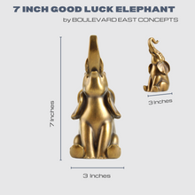 Load image into Gallery viewer, GOOD LUCK ELEPHANT STATUE
