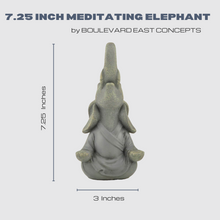 Load image into Gallery viewer, INDOOR/OUTDOOR MEDITATING ELEPHANT STATUE
