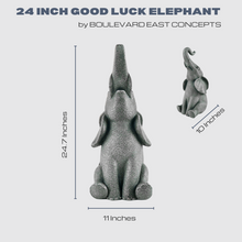 Load image into Gallery viewer, INDOOR/OUTDOOR GOOD LUCK ELEPHANT STATUE
