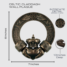 Load image into Gallery viewer, IRISH CLADDAGH WALL PLAQUE
