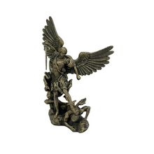 Load image into Gallery viewer, SAINT MICHAEL THE ARCHANGEL SLAYING DEMON STATUE 3019
