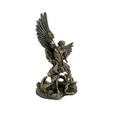 Load image into Gallery viewer, SAINT MICHAEL THE ARCHANGEL SLAYING DEMON STATUE 3019
